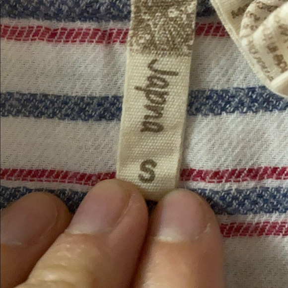 Collared button up red white and blue dress - Picture 3 of 3